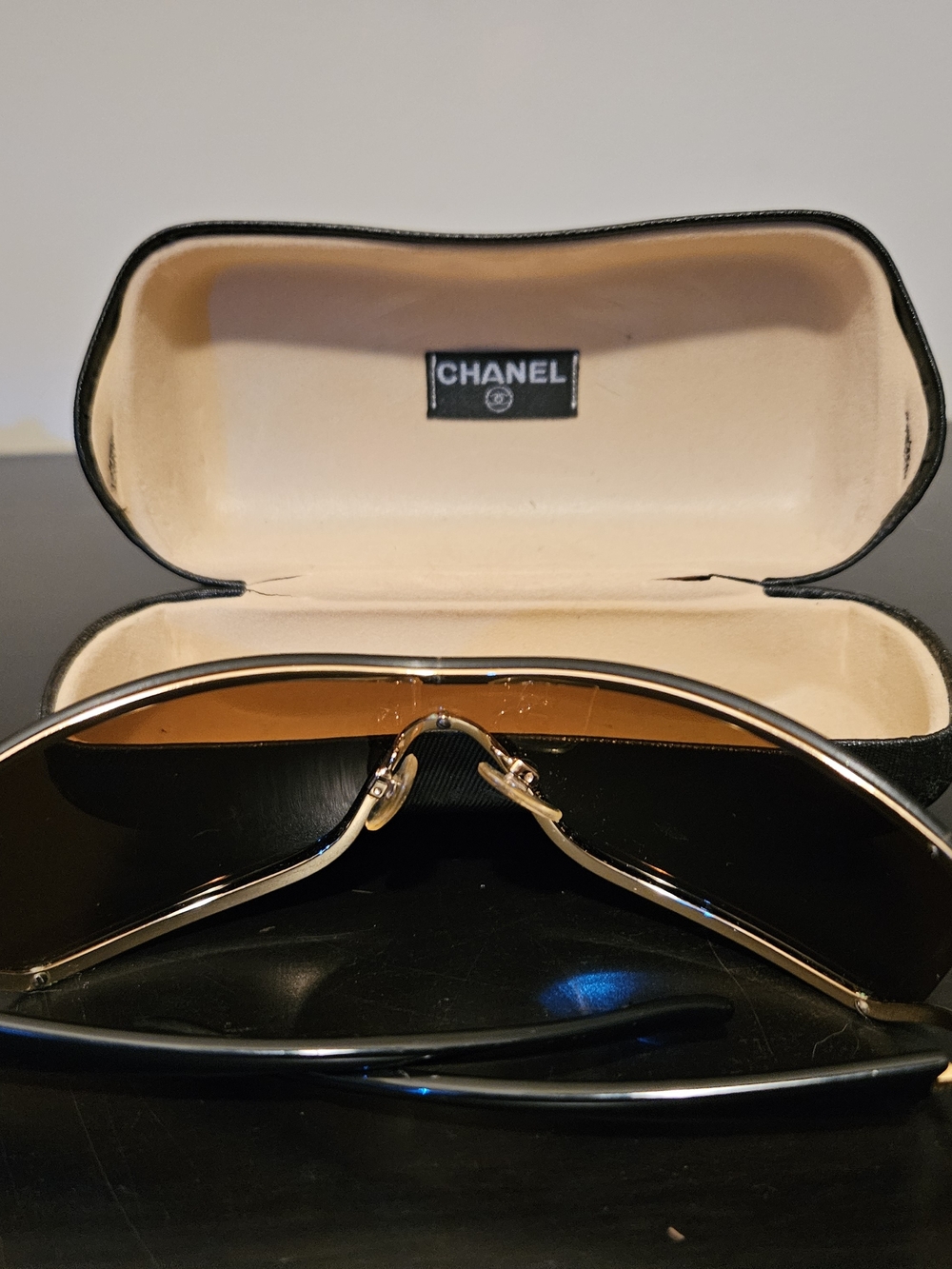 CHANEL Camellia Crystal Brown